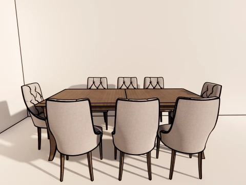 Dinning table 3D Model