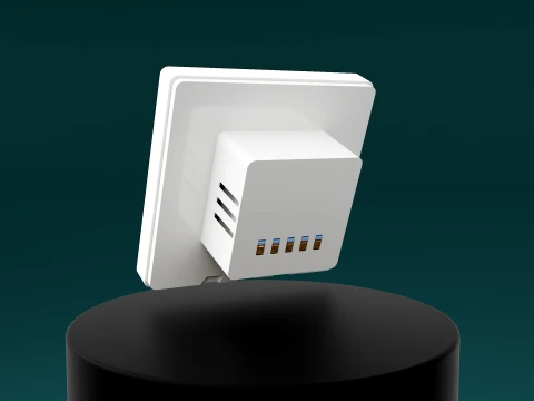 スマート サーモスタット PBR ブラック ディスプレイ スマート ホーム 3Dモデル