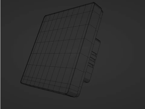 スマート サーモスタット PBR ブラック ディスプレイ スマート ホーム 3Dモデル