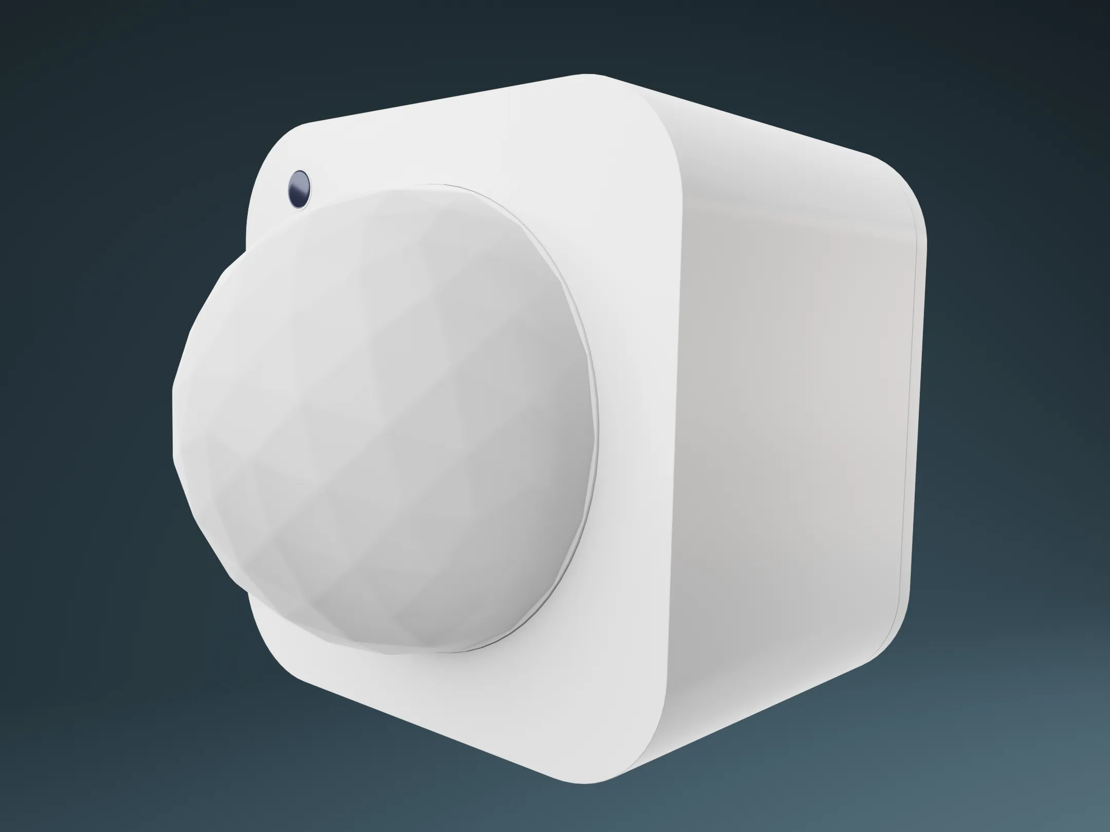 Motion Sensor PBR Milky Lens Smart Home Device 3D Model .c4d .max .obj .3ds .fbx .stl .blend