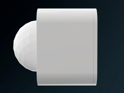 Motion Sensor PBR Milky Lens Smart Home Device 3D Model