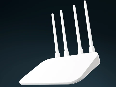 Masa&uuml;st&uuml; Wi-Fi Y&ouml;nlendirici PBR Modern Akıllı Ev Ağı Cihazı 3D Model