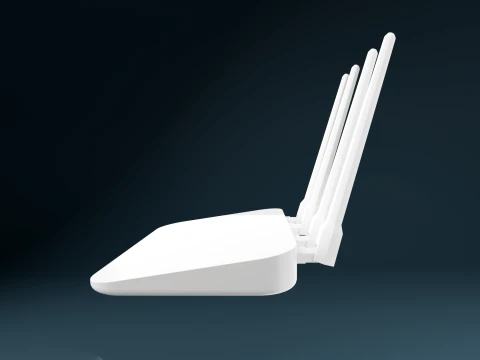 Desktop Wi-Fi Router PBR Modern Smart Home Network Device 3D Model