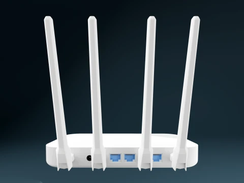 Desktop Wi-Fi Router PBR Modern Smart Home Network Device 3D Model