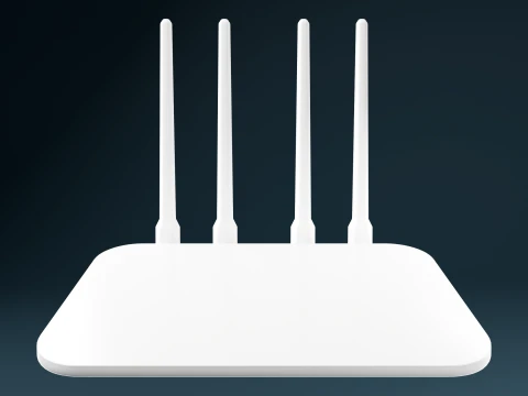 Desktop Wi-Fi Router PBR Modern Smart Home Network Device 3D Model