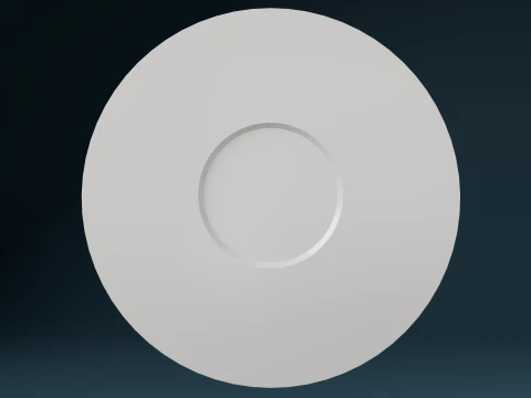 Ceiling Wi-Fi Router PBR Smart Home Network Device 3D Model