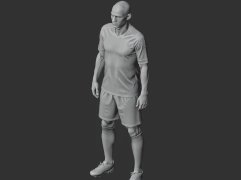 Arjen Robben Figurine 3D Model