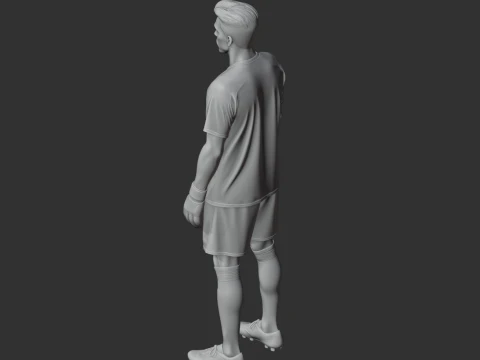 Buffon Figurine 3D Model