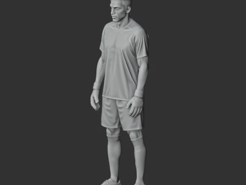 Buffon Figurine 3D Model