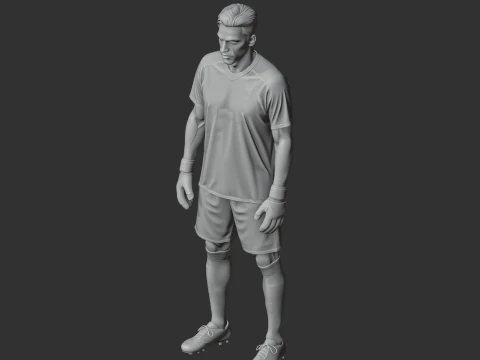 Buffon Figurine 3D Model