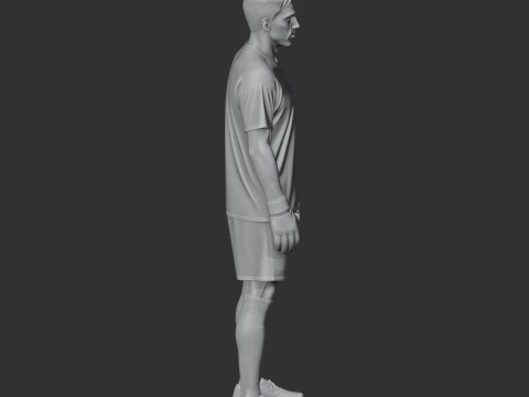 Buffon Figurine 3D Model