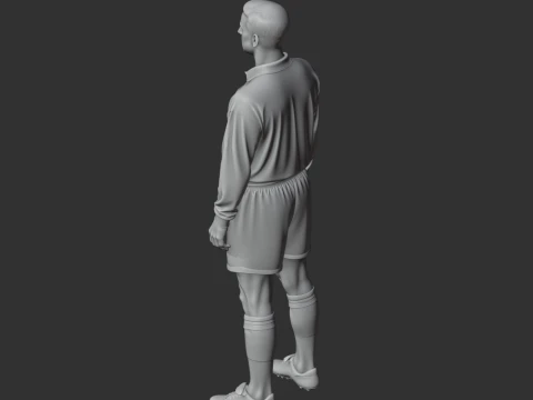 Eric Cantona Figurine 3D Model