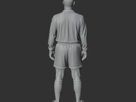 Eric Cantona Figurine 3D Model