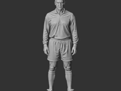 Eric Cantona Figurine 3D Model