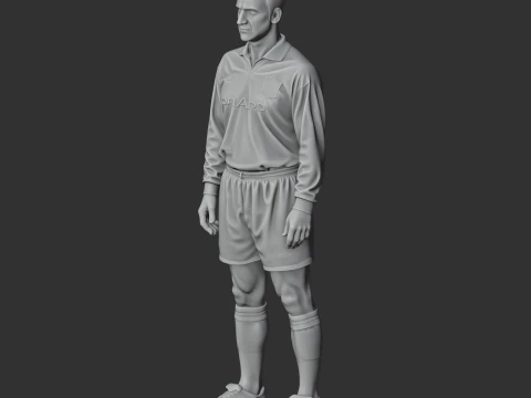 Eric Cantona Figurine 3D Model