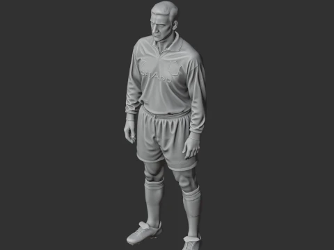Eric Cantona Figurine 3D Model
