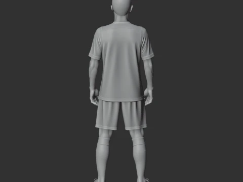 Iniesta Figurine 3D Model
