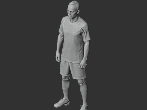 Iniesta Figurine 3D Model