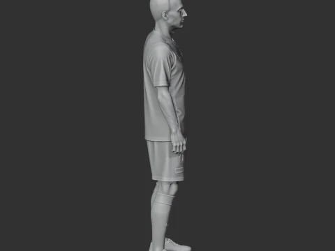 Iniesta Figurine 3D Model