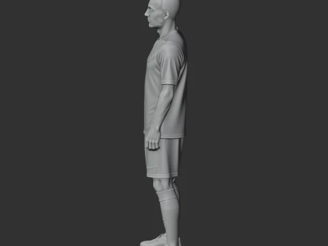 Iniesta Figurine 3D Model