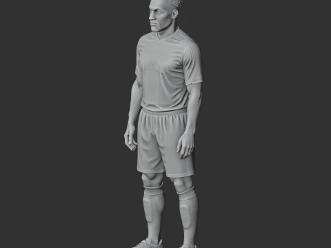 Michael Essien Figurine 3D Model