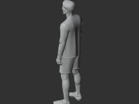 Alphonso Davies 3D Model