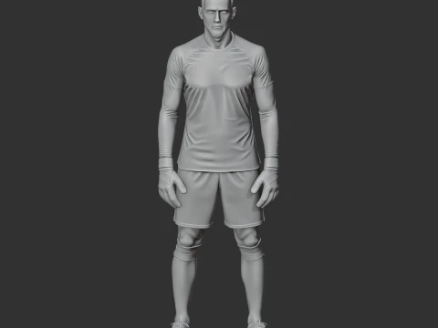 Jan Oblak 3D Model