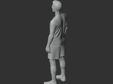 Robert Lewandowski Figurine 3D Model
