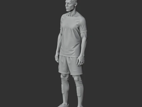 Robert Lewandowski Figurine 3D Model