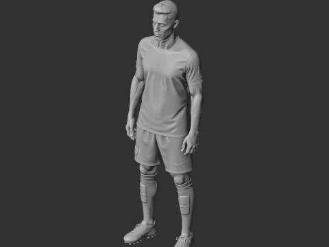 Robert Lewandowski Figurine 3D Model