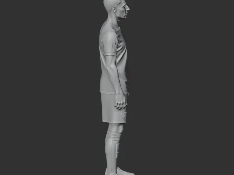Robert Lewandowski Figurine 3D Model