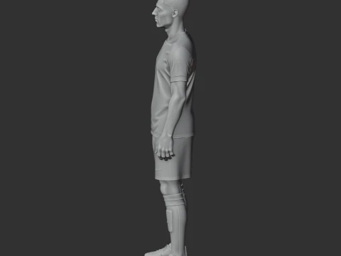 Robert Lewandowski Figurine 3D Model