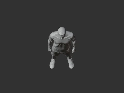 Robert Lewandowski Figurine 3D Model