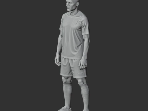 Samuel Etoo Figurine 3D Model
