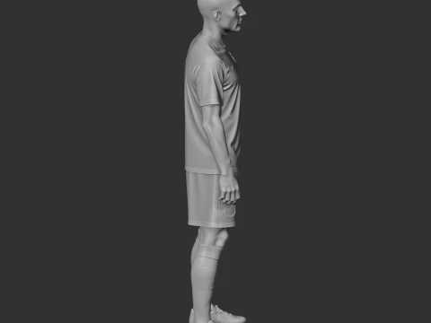 Samuel Etoo Figurine 3D Model