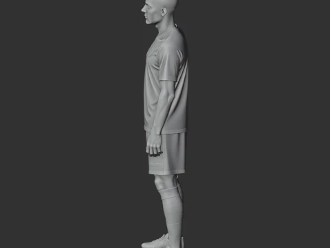 Samuel Etoo Figurine 3D Model