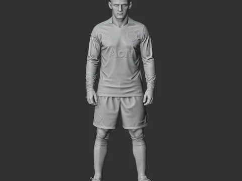 Wayne Rooney Figurine 3D Model