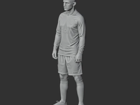 Wayne Rooney Figurine 3D Model