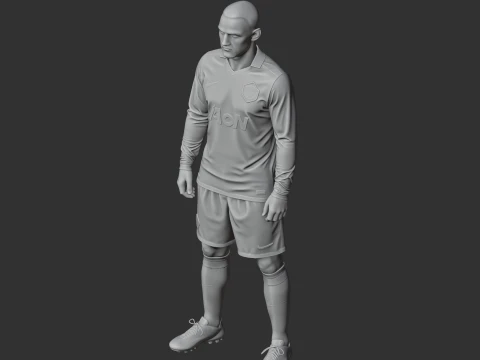 Wayne Rooney Figurine 3D Model