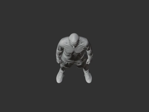 Wayne Rooney Figurine 3D Model