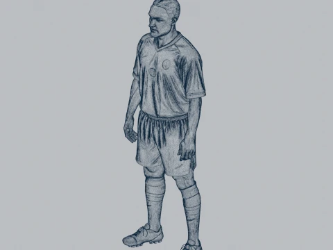 JayJay Okocha Figurine 3D Model