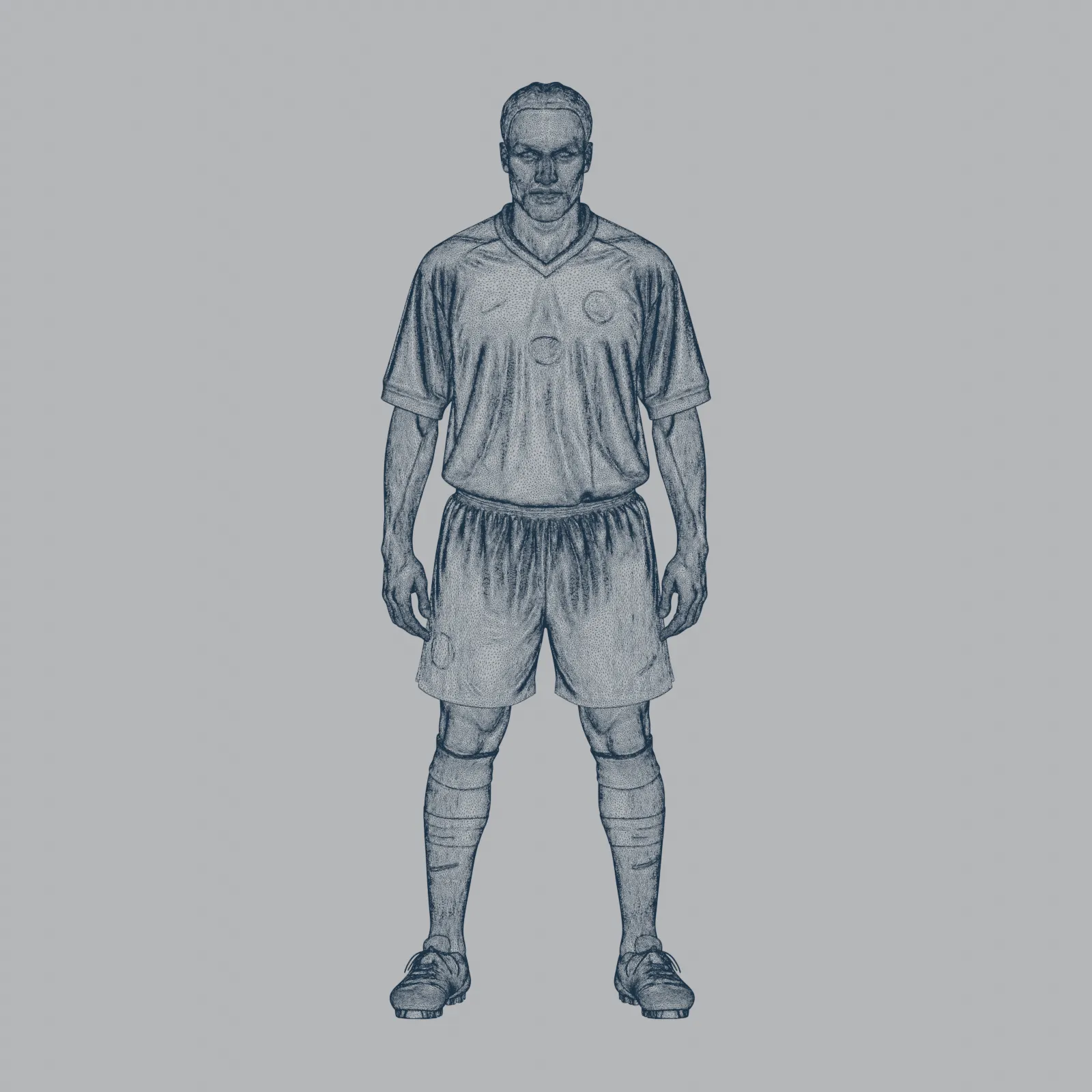 JayJay Okocha Figurine 3D Model .c4d .max .obj .3ds .fbx .stl .blend 