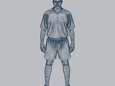 JayJay Okocha Figurine 3D Model