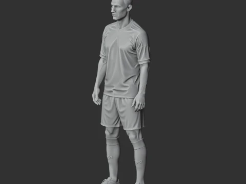 KlaasJan Huntelaar Figurine 3D Model