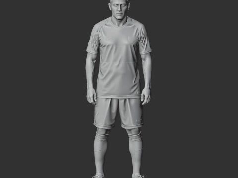 Riquelme Figurine 3D Model