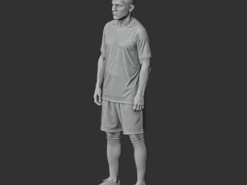 Riquelme Figurine 3D Model