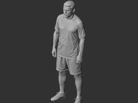 Riquelme Figurine 3D Model