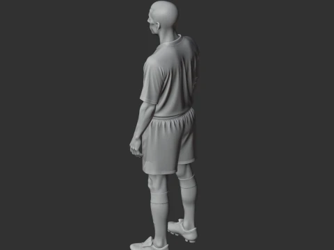 Zinedine Zidane Figurine 3D Model