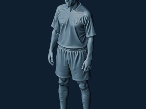 Zinedine Zidane Figurine 3D Model
