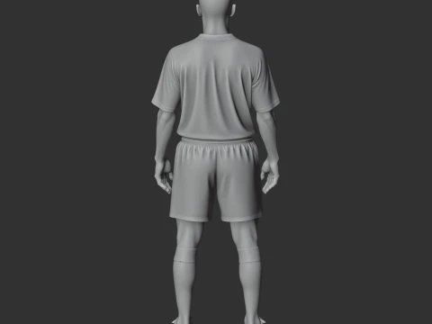 Zinedine Zidane Figurine 3D Model